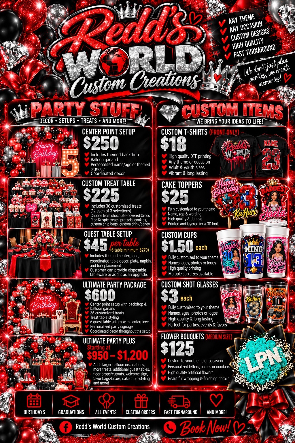 Complete price list pricing flyer